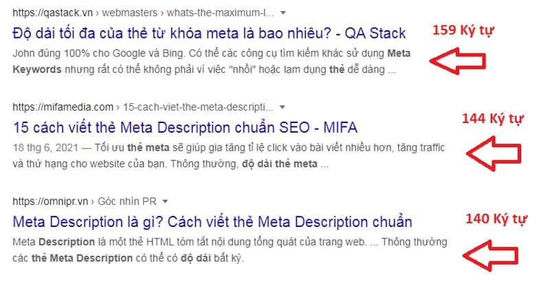 Meta Description là gì? Độ dài của Meta Description