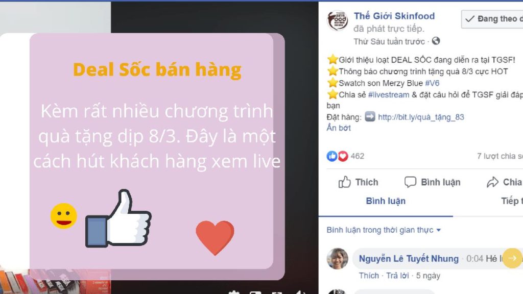 Livestream bán hàng