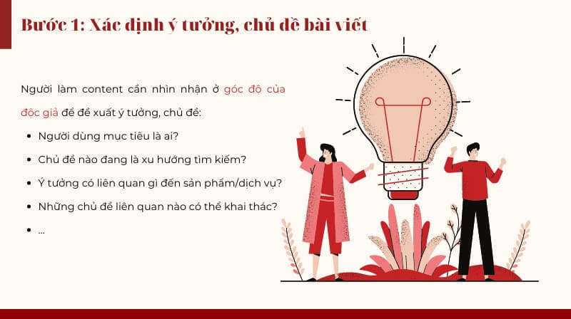 Nên lựa chọn chủ đề đucợ nhiều người quan tâm, cạnh tranh tốt