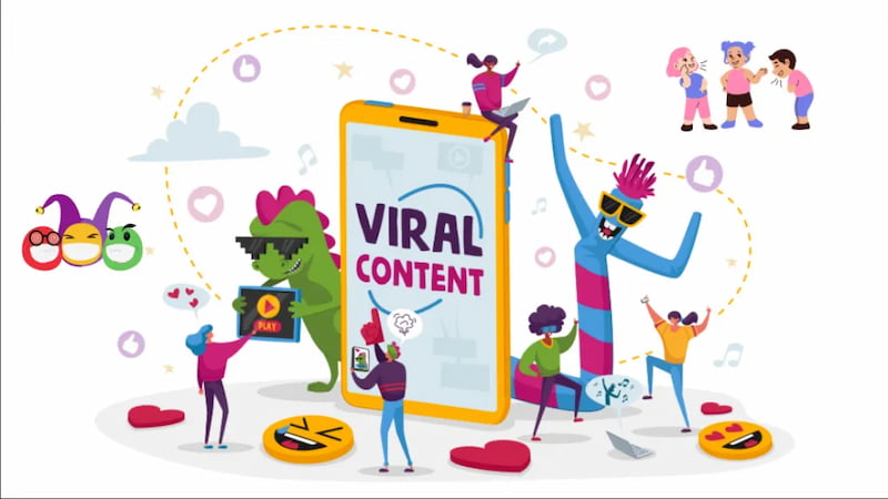 Sử dụng mẫu content hài hước với mục đích tạo viral