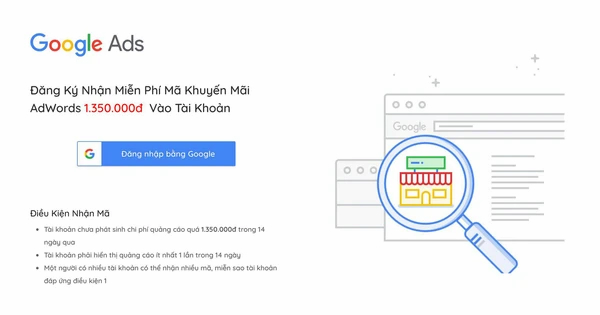 Lấy mã ưu đãi trực tiếp từ Google 