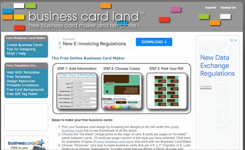 Thiết kế thẻ thành viên bằng businesscardland.com