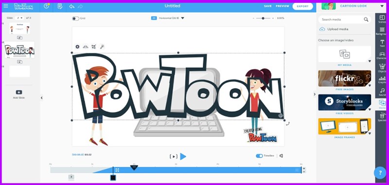 Phần mềm làm phim hoạt hình Powtoon
