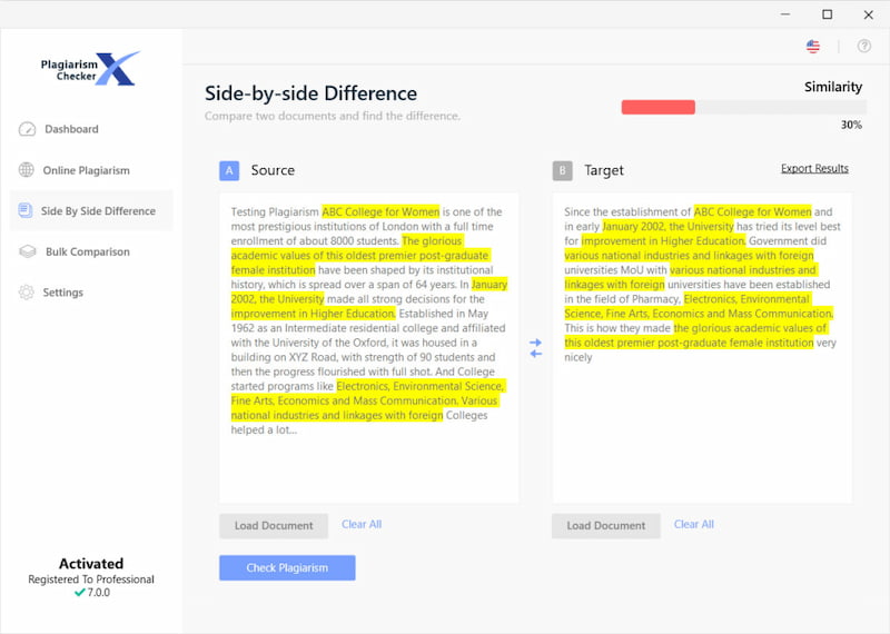 Plagiarism Checker X 