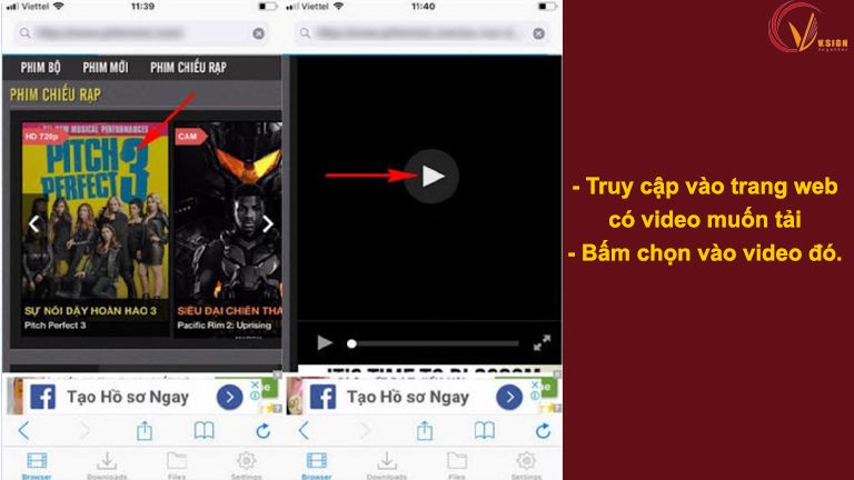 cách tải video trên web về điện thoại ios