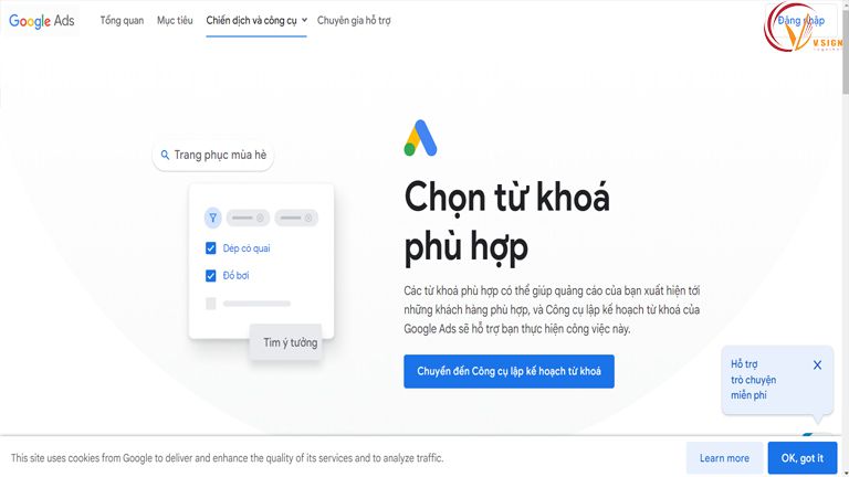 Công cụ hỗ trợ SEO Google Keyword Planner