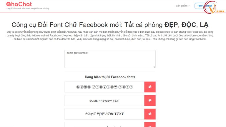 Phần mềm tạo chữ in đậm trên facebook Ahachat 