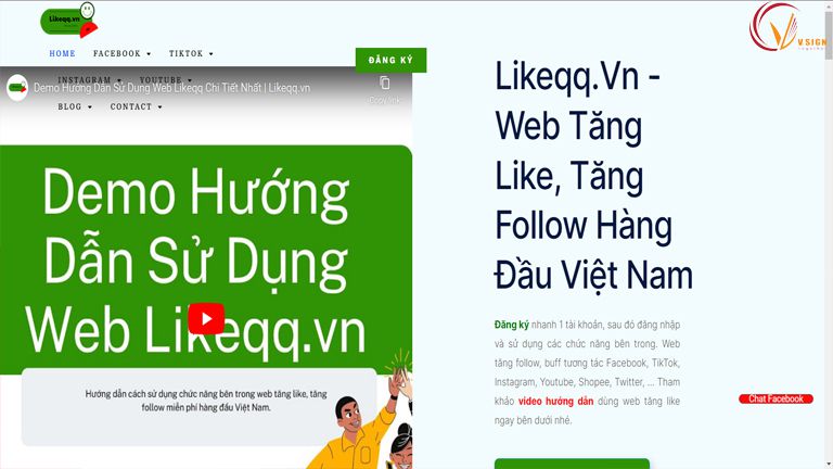 Web tăng follow tik tok miễn phí Likeqq.vn