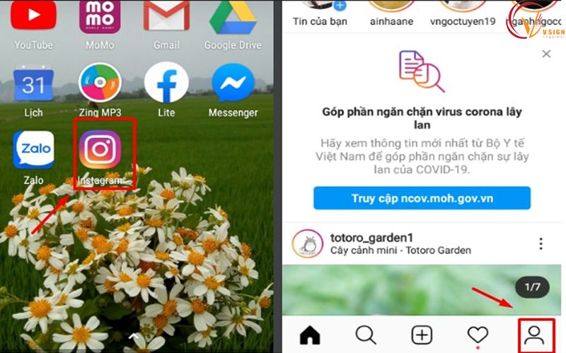 Cách đăng xuất tài khoản Instagram trên điện thoại