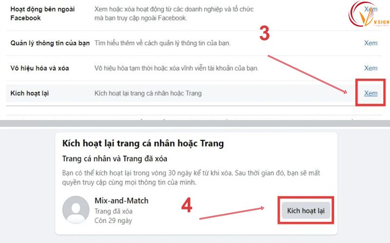 Cách huỷ bỏ quá trình xoá trang trên FB