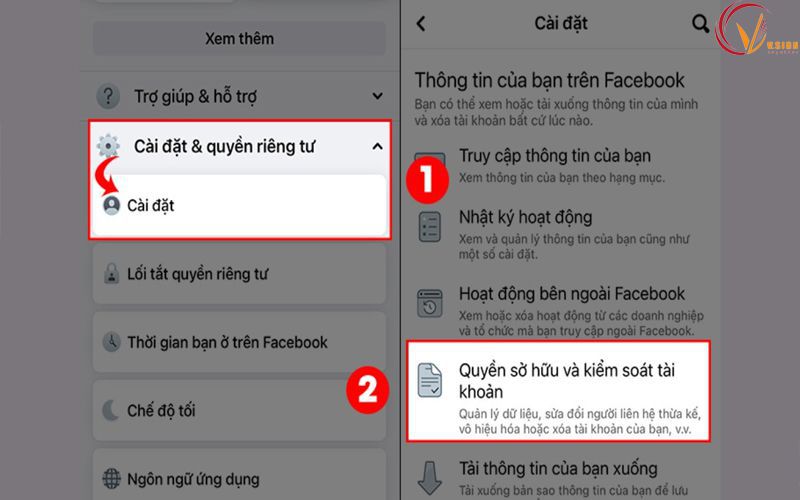 Cách vô hiệu hóa trang trên facebook - Bước 1