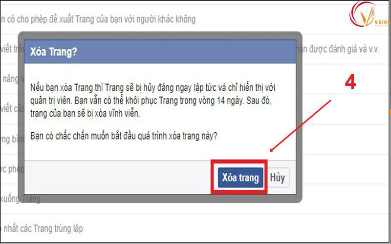 Cách xóa tran facebook trên PC