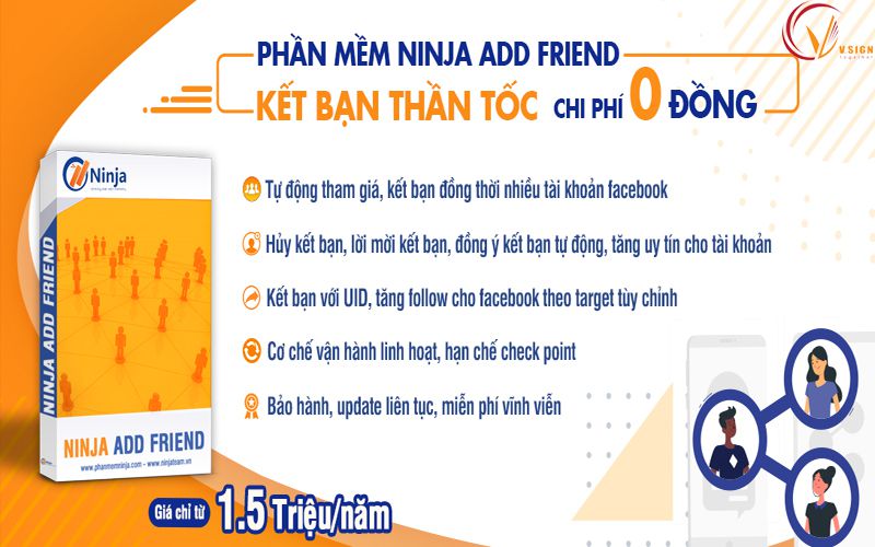 Phần mềm kết bạn facebook tự động Ninja Add Friend