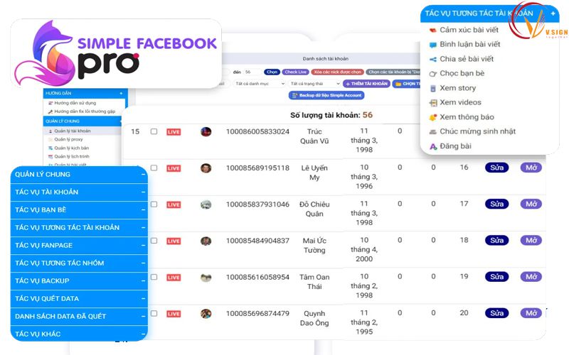 Simple Facebook - Tool kết bạn facebook