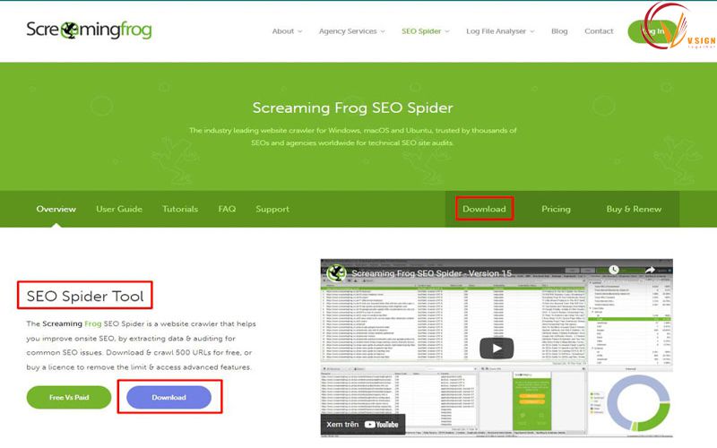 Cách tải Screaming Frog