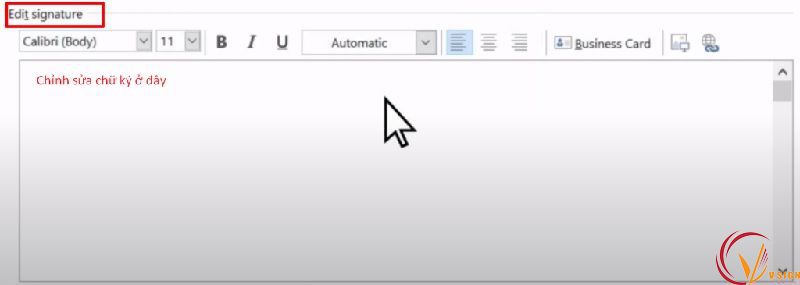 tạo chữ ký email bằng outlook